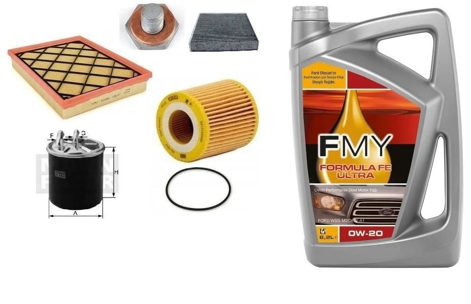 Yağ Bakım Seti Focus Mazot Filtreli Manuel 1.5 Tdci 2019/-