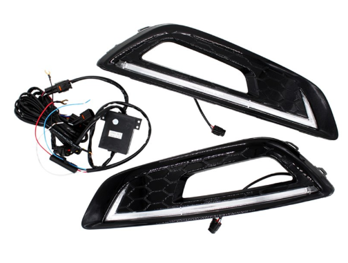 Sis Far Çerçeve Takımı Ledli Piano Black Focus