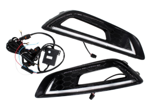 Sis Far Çerçeve Takımı Ledli Piano Black Focus