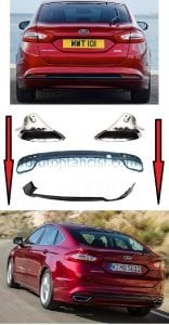 Mondeo Titanium Arka Tampon Çift Egzoz Çevirme Kiti